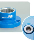 Heavy Duty HSK40 Tightening Fixture With Roller Needle Bearing For Dead Nuts Clamping And Zero Play Grip, blue finish.
