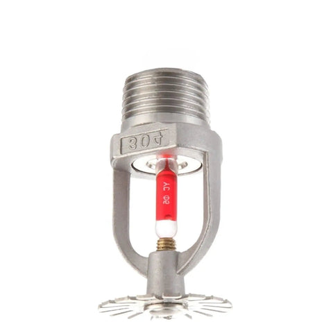 Heavy Duty 6 Pack Fire Sprinkler Heads Half Inch 68 Degree Bulb 304 Stainless Steel Ceiling Mount Pendant Slick Finish