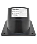 Heavy Duty 4 Inch Abs Dust Port Connector For Band Saw And Jointer With Four Pre Drilled Mounting Holes, black plastic design.