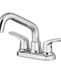 Colony Pro 2 Handle Utility Faucet With Hose End Polished Chrome Drip Free Ceramic Disc Valve shown in polished chrome