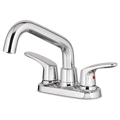 Colony Pro 2 Handle Utility Faucet With Hose End Polished Chrome Drip Free Ceramic Disc Valve shown in polished chrome