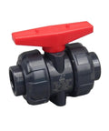Heavy Duty Pvc Ball Valve Union Water Pipe Connector And Plumbing Hose Fittings with red handle for smooth flow control.