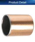 Heavy Duty Sleeve Bearing Built Tough With Bronze Sintered Core 30mm Bore 34mm OD 40mm Length Self Lubricating Oilless Bushing, bronze bushing close-up view.