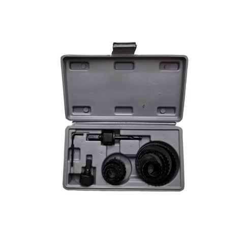 Awesome 11 Piece Hole Saw Kit For Drilling 19 To 64mm Rounds In Wood, Metal And Alloy With Heavy Duty Case in open storage case
