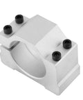 Heavy Duty Spindle Motor Mount Bracket Clamp Cast Aluminum Sturdy Upgrade For Cnc Engraving Machine 52Mm angled view with screws