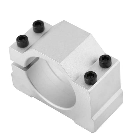 Durable 65mm Strong Cast Aluminum Spindle Motor Bracket Clamp With Smooth Finish For CNC Engraving Machine Versatile And Solid Replacement Part 52MM Option Available