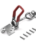 100 Piece Beefy Heavy Duty Adjustable 304 Stainless Steel Toggle Clamps Kit With Quick Release Hasp Latches And Lock Holes