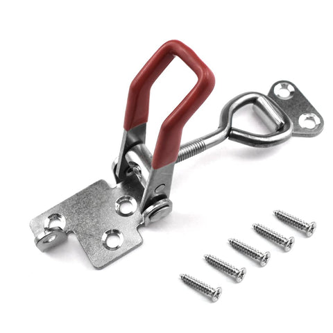 100 Piece Beefy Heavy Duty Adjustable 304 Stainless Steel Toggle Clamps Kit With Quick Release Hasp Latches And Lock Holes