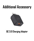 Quick Charge QC3.0 wall adapter for 2700 Lumen USB Rechargeable Headlamp Flashlight with Detachable L Shape Head