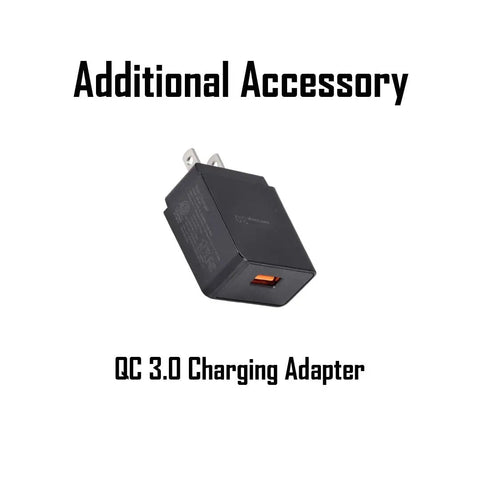 Quick Charge QC3.0 wall adapter for 2700 Lumen USB Rechargeable Headlamp Flashlight with Detachable L Shape Head