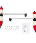 Portable Kayak Stabilizer With Detachable Outriggers For Canoes And Inflatable Boats, Quick Release Buttons, PVC And Aluminum Poles