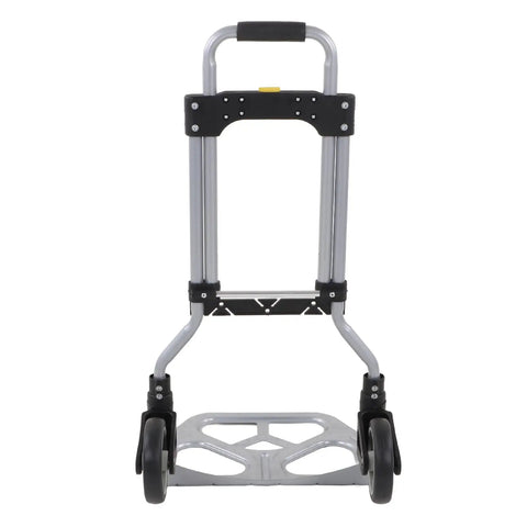 Badass Heavy Duty Foldable Hand Truck With Two Wheel Mobile Platform and Roll Smooth As Butter Silent Casters front view