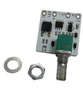 Ultra Smooth DC 3.7V To 24V LED Constant Voltage Dimmer Board With Switch For Live Streaming, compact design with adjustable knob.