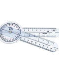Three Piece Goniometer Set With 12 Inch, 8 Inch, And 6 Inch Plastic Goniometers Plus Handy Carrying Case For Precise Joint Range Of Motion Measurements And Rehab Workouts, plastic goniometer