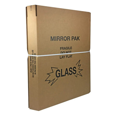Three Set Mirror And Large Picture Moving Boxes Pack 12 Pieces In Kraft Brown Fits Mirrors Up To 40x60 Inches Heavy Duty Corrugated Boxes