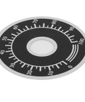 200 Pack Dial Plate Aluminum Alloy Round Scale Plates 0 To 100 For Potentiometers And Industrial Control Equipment, 40mm outer diameter