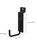 Beefy Heavy Duty Black Iron Utility Hook with dimensions for Garage Slat Wall Hanging 15 Piece Set with Chrome Plated Finish