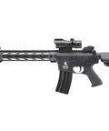 Gen 2 M4 SPR Interceptor Polymer Airsoft AEG with enclosed red dot sight and top optic rail, nylon reinforced body, metal gears.