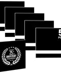 Bocolon 5-pack black/white ABS plastic sheets; 11.73 x 11.73 in, includes 25th anniversary laurel design