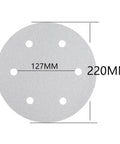 Heavy Duty 225mm Hook And Loop Sanding Discs Pack Of 100 Pieces For Drywall Sander with six holes, suitable for various surfaces.