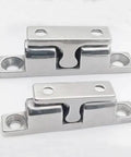 Heavy Duty Stainless Steel Cabinet Door Catch 2 Pack Dual Ball Roller Latch With Adjustable Tension And Screws 50mm For Cabinets Closets Furniture DIY Friendly For Home And Office Use