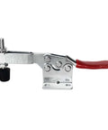 Beefy Heavy Duty Horizontal Toggle Clamp With Quick Release Large Hold Down Clamp 95 x 65 x 36 Cm in cold-rolled steel with red handle