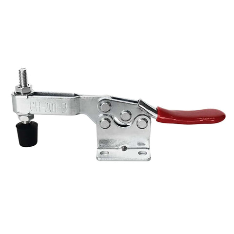 Beefy Heavy Duty Horizontal Toggle Clamp With Quick Release Large Hold Down Clamp 95 x 65 x 36 Cm in cold-rolled steel with red handle