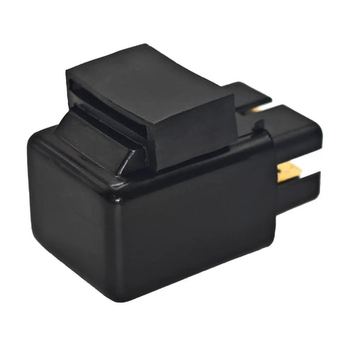 Fuel Pump Fan Off Relay Replacement For Bandit GSXR Katana V-Strom Models 38740-24X50 And 38740-39A00 Direct OEM-Style Replacement Reliable Electrical Relay To Keep Your Fuel System Stable Across Popular Sportbikes. Black plastic motorcycle relay, close-up view