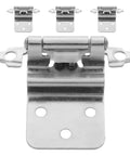 Soft Close Kitchen Cabinet Hinges 4 Pack Silver Iron Self Closing Hidden Hinges With Precision Mechanism and heavy duty