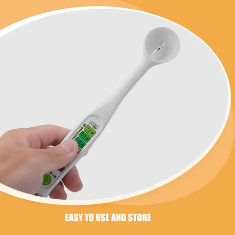 Digital Salt Tester For Food And Brine Precise Salinity Meter With LED Display kitchen tool in hand, close-up view.