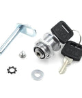 Chrome drawer cabinet lock with keys, 30mm diameter, zinc alloy, for office furniture, desks, home beside table, bookcase, tool box, school locker.