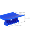 Blue plastic puller tab from 4 Piece Auto Dent Repair Kit With Plastic And Metal Puller Tabs For Damage Free Paint Safe Body Repair