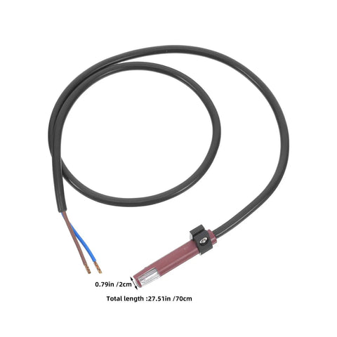 Gas Furnace Flame Sensor Probe Two Pack With Wiring Harness Replacement Part For Boiler High Sensitivity Detection Durable Plastic Sensor With Protective Case For Easy Installation And Reliable Operation, 27.51in cable