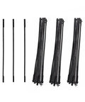 3 Inch Scroll Saw Blades Pin End Set With 15 TPI 18 TPI And 24 TPI 36 Pack For Sears Craftsman Dremel Moto Shop Delta Emco Lux Saws Durable Hobby Saw Blades For Precise Cuts In Wood Plastic Copper And Soft Metals displayed in an organized stack