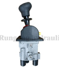 Heavy Duty Proportional Control Valves With PTO Switch For Dump Trucks, air operated hydraulic system, black handle view.