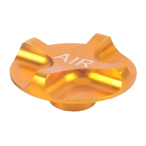 Gold Aluminum Front Fork Cap Suspension Cover for Mountain and Road Bikes, lightweight alloy shield, easy install, rustproof accessory