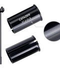Aluminum Bicycle Seatpost Adapter Shim Sleeve 60mm fits 25.4 to 27.2mm and 27.2 to 31.8mm seat post, black CNC machined
