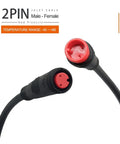 Ebike Extension Cable 2Pin Waterproof Male To Female Connector Set for brake display throttle lights signal wiring durable DIY