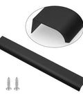 Six Pack Modern Style Finger Edge Drawer Pulls 300mm Aluminum Cabinet Handles With Screws For Kitchen Cabinets And Dressers Black Finish