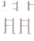 Heavy Duty Radiator Floor Brackets With Cast Iron Legs And Rubber Insulator Pads Steel Mounting Stands For Central Heating