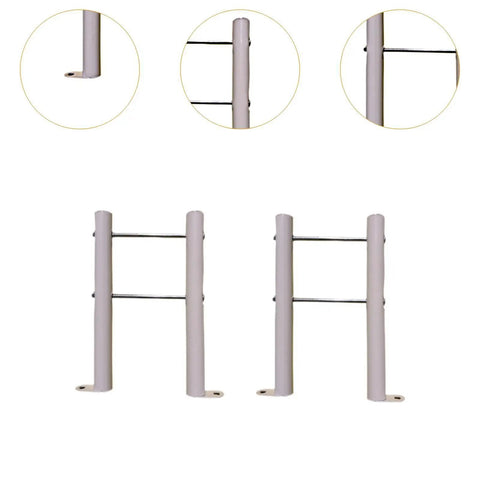 Heavy Duty Radiator Floor Brackets With Cast Iron Legs And Rubber Insulator Pads Steel Mounting Stands For Central Heating