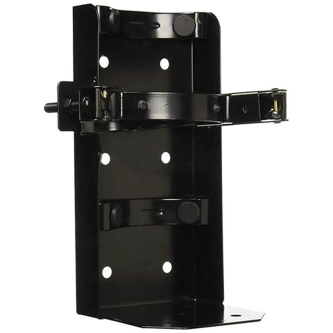 Heavy Duty 5 Inch Diameter Vehicle Fire Extinguisher Bracket Black Finish Built Tough For Secure Wall Or Bumper Mounting Universal Fit Steel Construction Indoor Outdoor Use USA Made