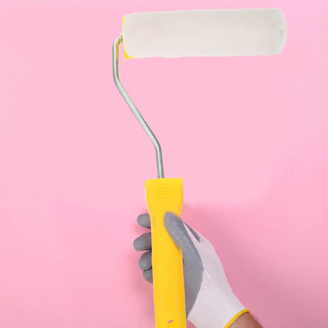 Kick Your Projects Into Gear With This Sweet Mini Paint Roller Set Featuring High Density Cotton Sleeves That Roll On Hella Smooth And Skip The Shedding Perfect For Fast Touch Ups And Small Jobs No Stress Guaranteed, yellow handle mini roller.