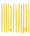 14 Piece Clay Carving Set For Pottery And Sculpting DIY Plastic Polymer Modeling Tools Kit With Comfortable Grips Ideal For Newbies