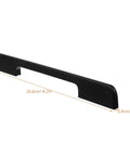 Matte Black Aluminum Cabinet Handle 192mm Length Heavy Duty Metal Pull For Dresser Wardrobe And Shoe Cabinet Extended Furniture Grip