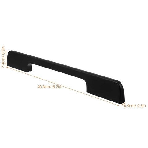 Matte Black Aluminum Cabinet Handle 192mm Length Heavy Duty Metal Pull For Dresser Wardrobe And Shoe Cabinet Extended Furniture Grip