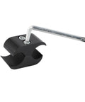 Alloy Wheelchair Pipe Clamp Multi Use Umbrella Stand with adjustable wrench for 0.75 to 1.5 inch frame tubes