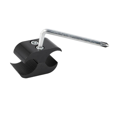 Alloy Wheelchair Pipe Clamp Multi Use Umbrella Stand with adjustable wrench for 0.75 to 1.5 inch frame tubes