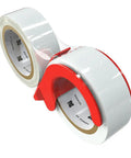 Clear Packing Tape With Dispenser 2 Pack Refills 1.88 Inch By 55 Yard Packaging Tape for Shipping Mailing Moving with red dispenser