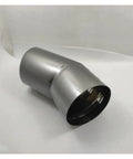 Stainless Steel Black Exhaust Tail Pipe Guard Cover Universal Fit Exterior Muffler Trim With Weatherproof Coating And Sleek Glossy Black Finish Adds Rugged Style Protection And A Dope Road Ready Look angled view